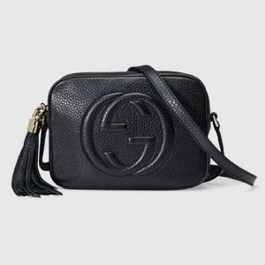 Gucci Soho Leather Disco Bag, Black